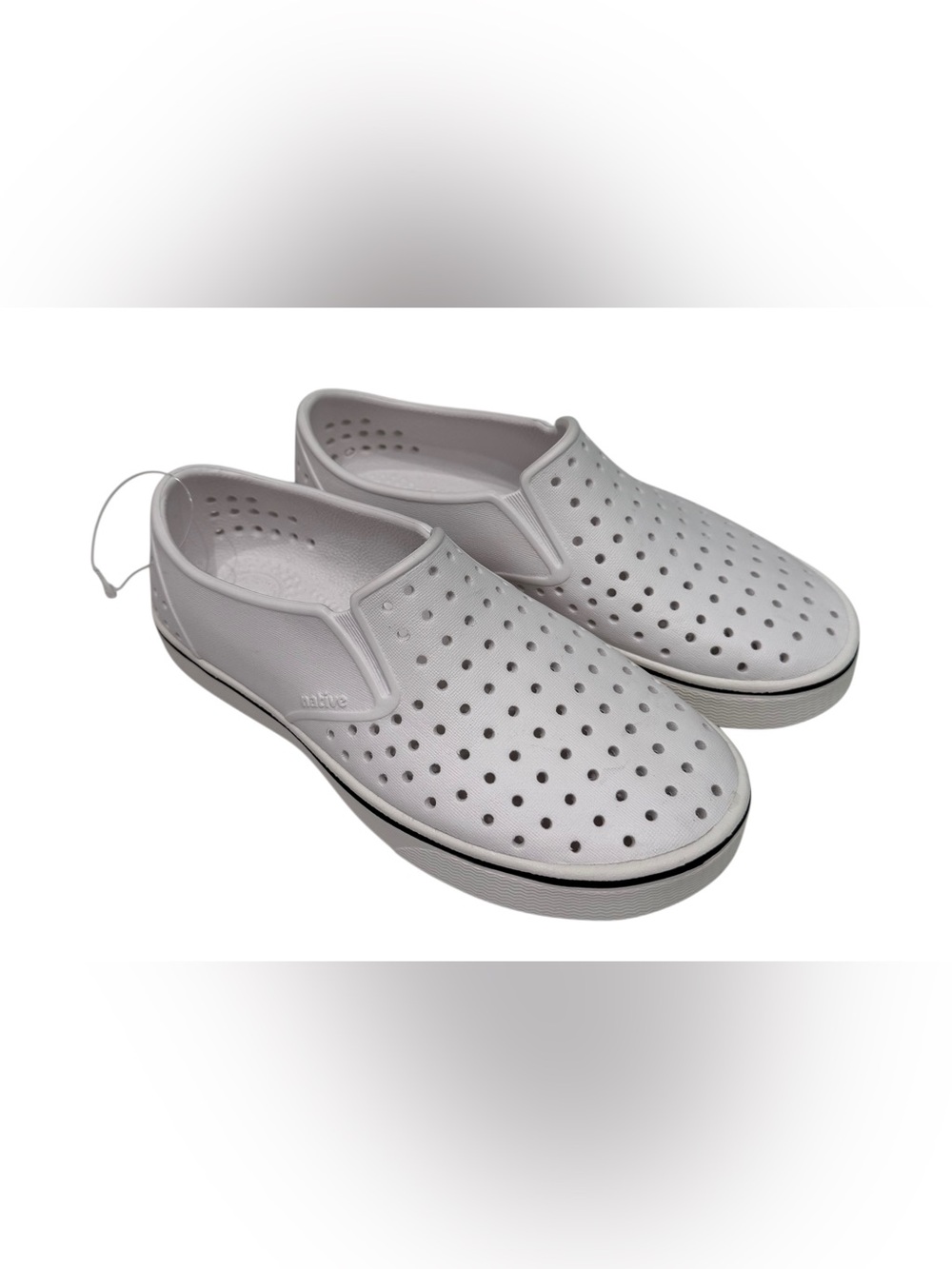 Native Shoes Miles  Slip Ons - Size J3 White‎ NWOT